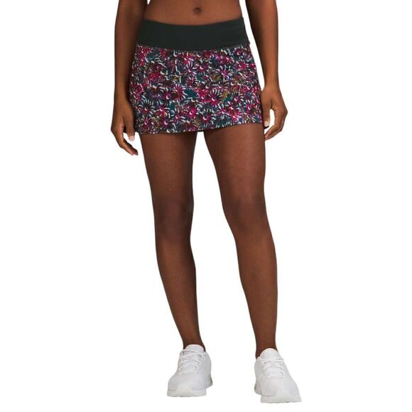 Lululemon Play Off the Pleats Mid-Rise Skirt *Floral Electric/ Rainforest Green - Picture 12 of 13